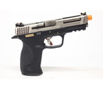 WE Tech WE-Tech MP4 5.0 Custom Silver Barrel Gas Blowback Airsoft Pistol