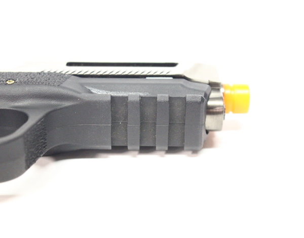 WE Tech WE-Tech MP4 5.0 Custom Silver Barrel Gas Blowback Airsoft Pistol