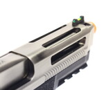 WE-Tech MP4 5.0 Custom Silver Barrel Gas Blowback Airsoft Pistol