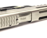 WE-Tech MP4 5.0 Custom Silver Barrel Gas Blowback Airsoft Pistol