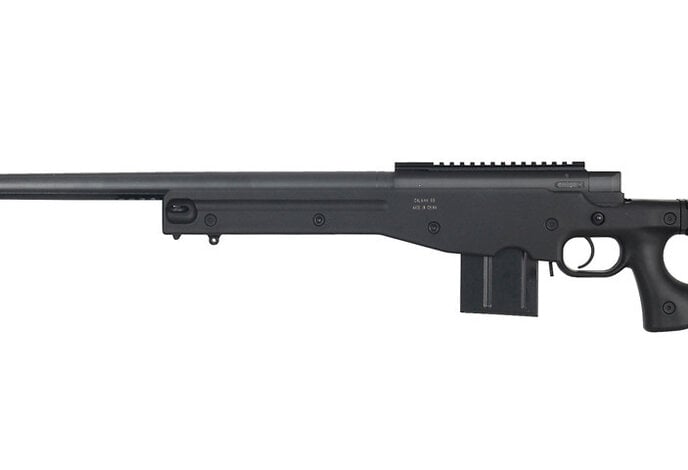WELL MB4403 L96 Bolt Action Spring Sniper Rifle with Fluted Barrel and Folding Stock
