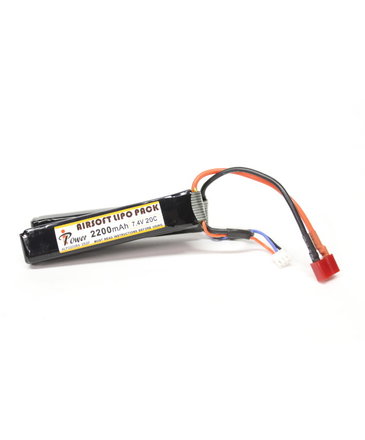 iPower iPower 7.4v 2200mAh 20C 2X Nunchuck LiPo Battery Deans