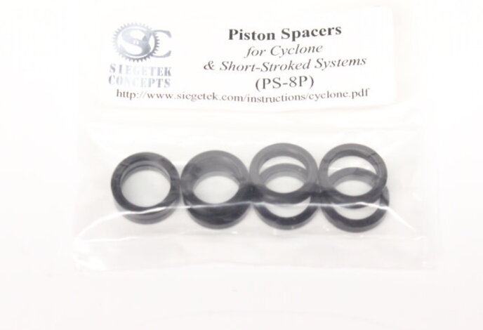 Siegetek Piston spacers for Cyclone 8 pk