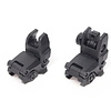 Airsoft Extreme AEX MBUS front and rear flip sight set - BLACK
