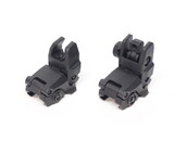 AEX MBUS front and rear flip sight set - BLACK