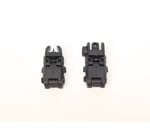 Airsoft Extreme AEX MBUS front and rear flip sight set - BLACK
