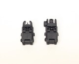 AEX MBUS front and rear flip sight set - BLACK