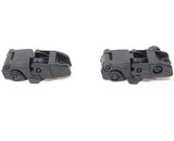 AEX MBUS front and rear flip sight set - BLACK