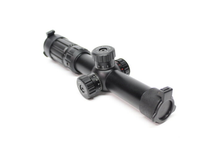 Aimsports Raptor 1-4X24 Rangefinding Reticle red/green Scope with Rings