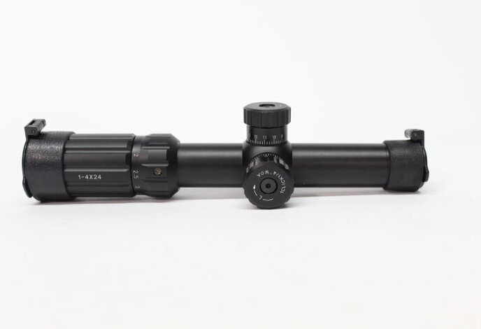 Aimsports Raptor 1-4X24 Rangefinding Reticle red/green Scope with Rings