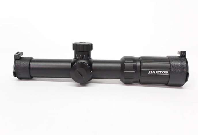Aimsports Raptor 1-4X24 Rangefinding Reticle red/green Scope with Rings