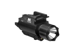 NcStar NC Star 3W 120 Lumen FlashLight & Red Laser QD Mount