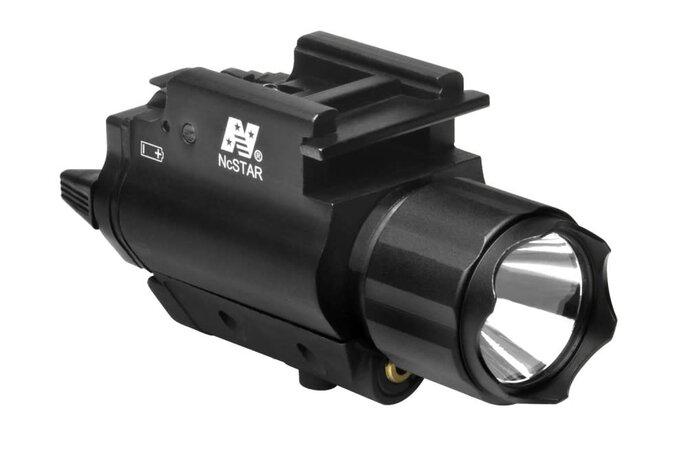 NC Star 3W 120 Lumen FlashLight & Red Laser QD Mount