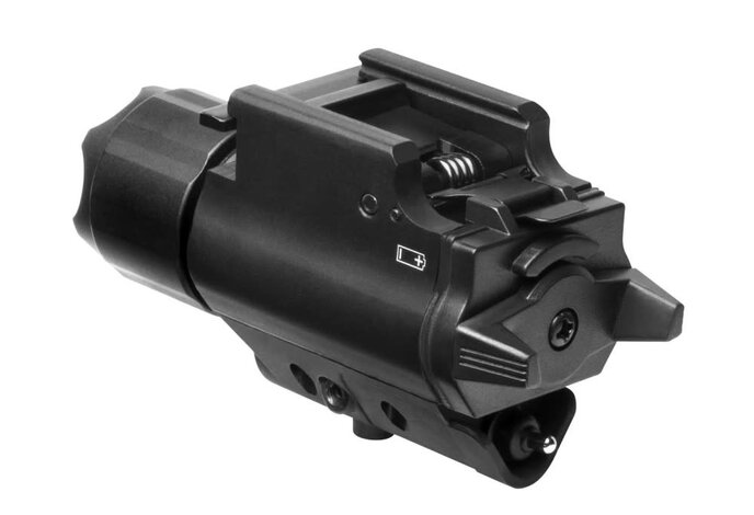 NC Star 3W 120 Lumen FlashLight & Red Laser QD Mount