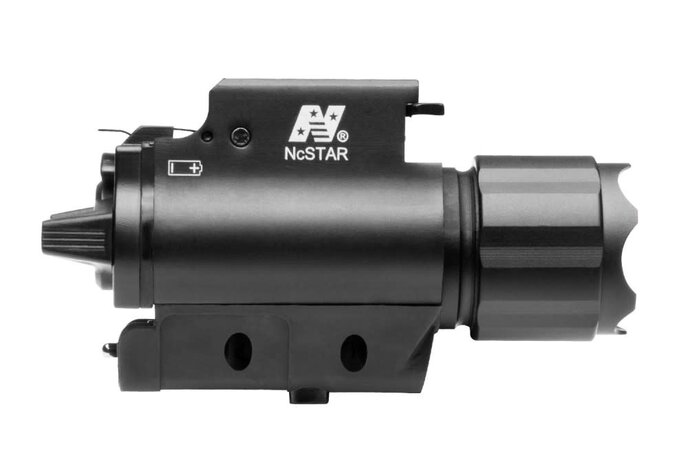 NC Star 3W 120 Lumen FlashLight & Red Laser QD Mount