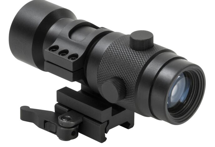 NcSTAR 3X Magnifier with 30MM Flip to Side QR Mount