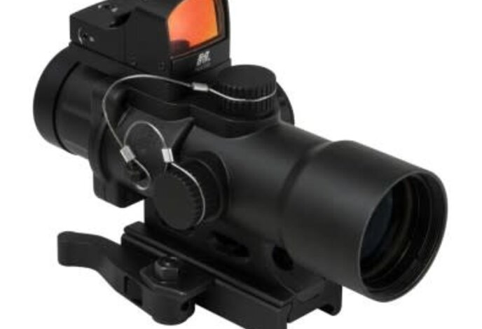 NC Star Compact Prismatic 3.5x32mm Illuminated Scope with Red Dot Sight