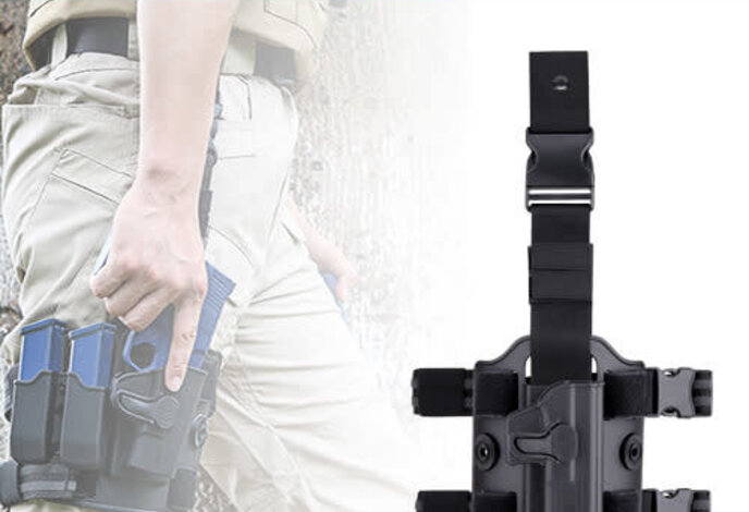 Ammomax Drop Leg Platform Black