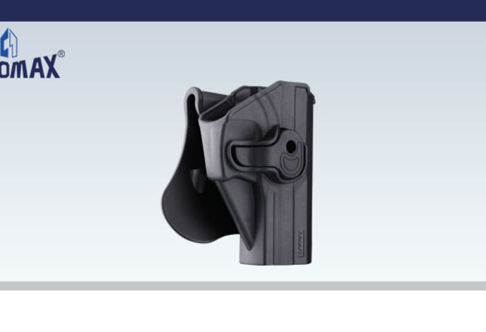 Amomax Hardshell Holster, USP and USP Compact, Black, RH