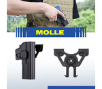 Amomax Amomax Molle Attachment Adapter for Amomax/Cytac/Strike Systems Holsters and Magazine Pouches  Black
