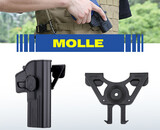 Molle holster adapter for Amomax/Cytac/Strike Systems holsters. Flat Dark Earth.