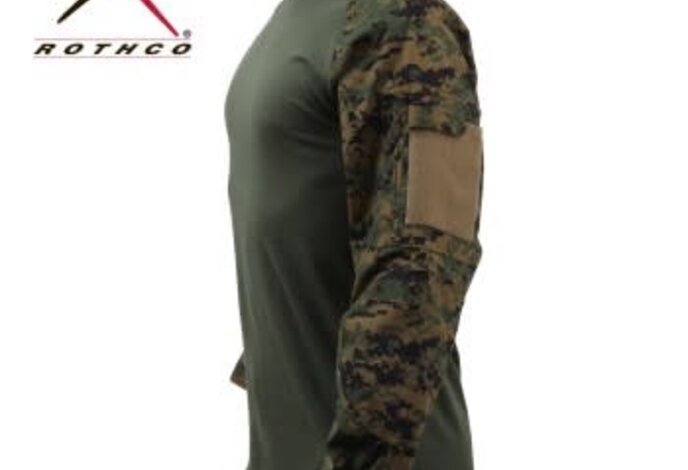 Rothco FR Combat Shirt, Woodland Digital
