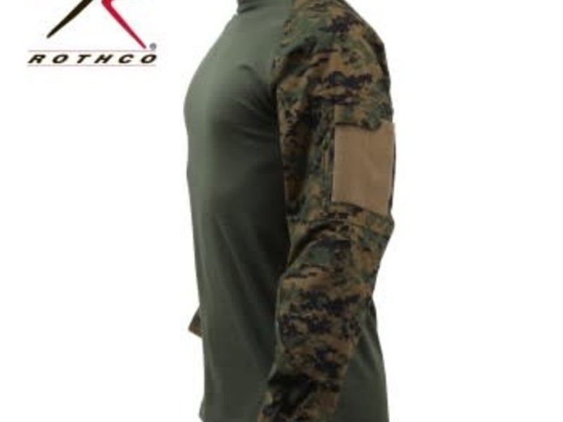 Rothco Combat Shirt, Woodland Digital 