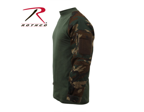 Rothco Rothco Combat Shirt, Woodland