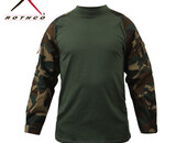 Rothco Combat Shirt, Woodland