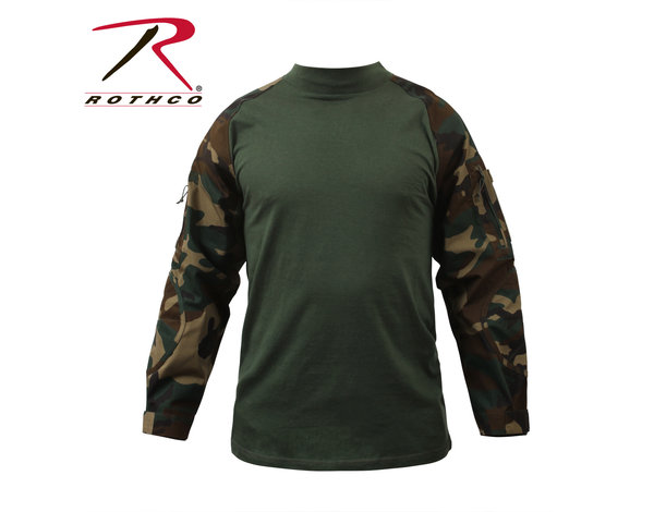 Rothco Rothco Combat Shirt, Woodland