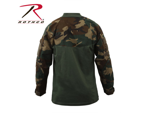 Rothco Rothco Combat Shirt, Woodland