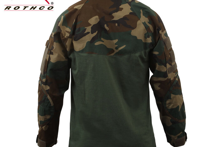 Rothco Combat Shirt, Woodland
