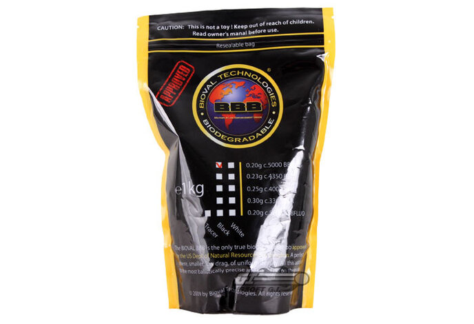 Bioval BBB 0.20g Bio BBs 5000 ct BLACK