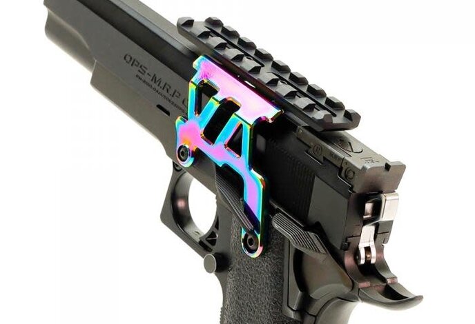 Nine Ball Hi Capa Aluminum Scope Mount Rainbow Finish