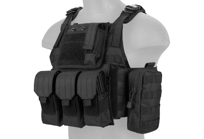 Lancer Tactical Assault Plate Carrier 600D Nylon