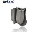 Amomax Hardshell Double Magazine Pouch 1911 Single Stack Magazines, Flat Dark Earth