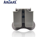 Amomax Hardshell Double Magazine Pouch 1911 Single Stack Magazines, Flat Dark Earth
