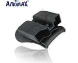 Amomax Hardshell Double Magazine Pouch for 9mm Magazines, Black