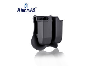 Amomax Amomax Hardshell Dbl Mag Pouch Glock Mag, Blk