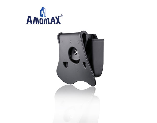 Amomax Amomax Hardshell Double Magazine Pouch for Glock Magazines, Black