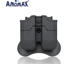 Amomax Hardshell Double Magazine Pouch H&K and Sig P320/M17 Magazines, Black