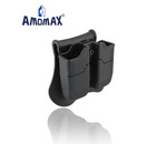 Amomax Amomax Hardshell Double Magazine Pouch H&K and Sig P320/M17 Magazines, Black