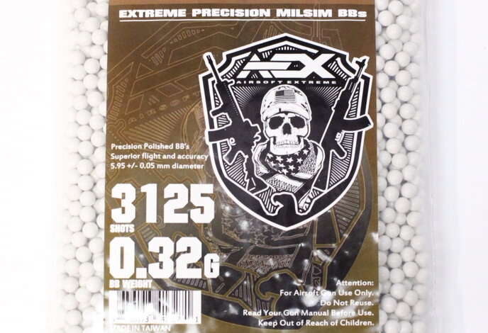 AEX 0.32g 3125ct 6mm Airsoft BBs