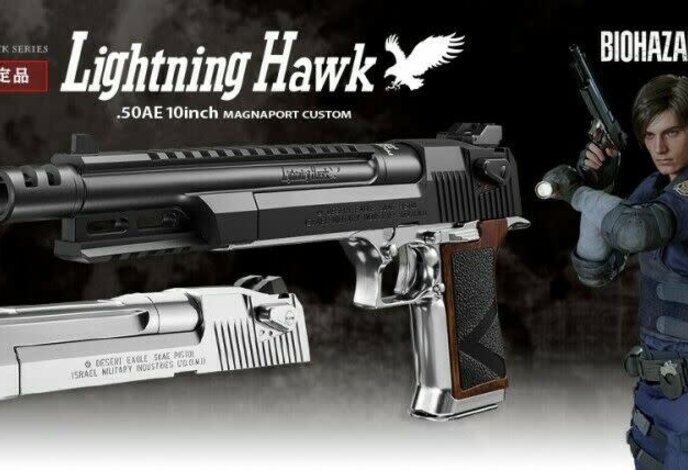 Tokyo Marui Biohazard Lightning Hawk Desert Eagle .50AE 10" Magna Port Custom