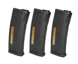 KWA MS120 AEG Mid-Cap Magazines, 3 Pack (non cutoff) , Black