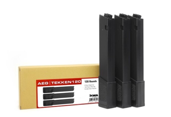 KWA TK120 Polymer TK.45 120 rd Mid-Cap Magazine 3-Pack