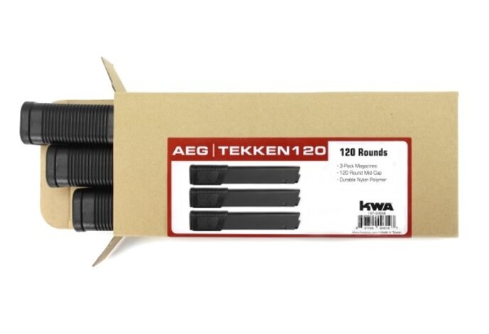 KWA TK120 Polymer TK.45 120 rd Mid-Cap Magazine 3-Pack