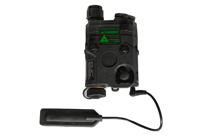 UKARMS AN/PEQ15 LED/IR w/ Green Laser BLK