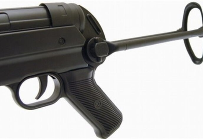 AGM MP40 MP007 Full Metal WWII Electric Rifle with Battery and Charger Black