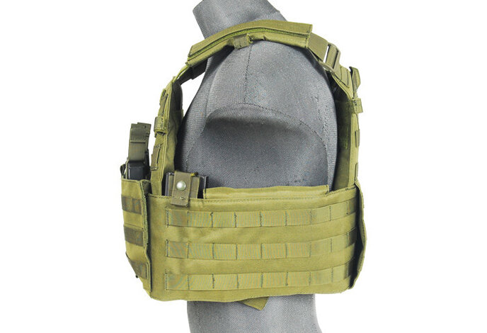 Lancer Tactical 1000D 69T4 Plate Carrier w/ Triple M4 Magazine Pouch